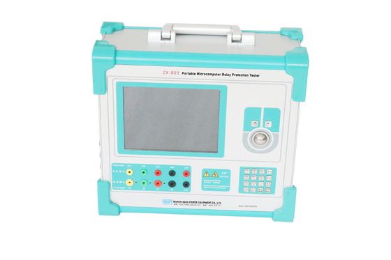 Portable microcomputer relay protection tester with large TFT display screen