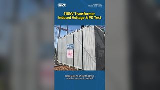 110-kV-Transformator-induzierter Spannungs- und TE-Test